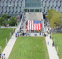 John Jay 9/11 Flag Planting Ceremonyg
