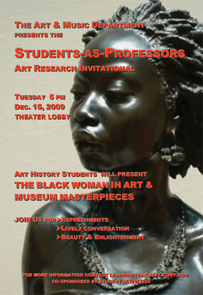Art History Students Present "The Black Woman in Art & Museum Masterpieces"